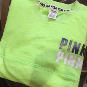 Victoria’s Secret lime green crewneck XS